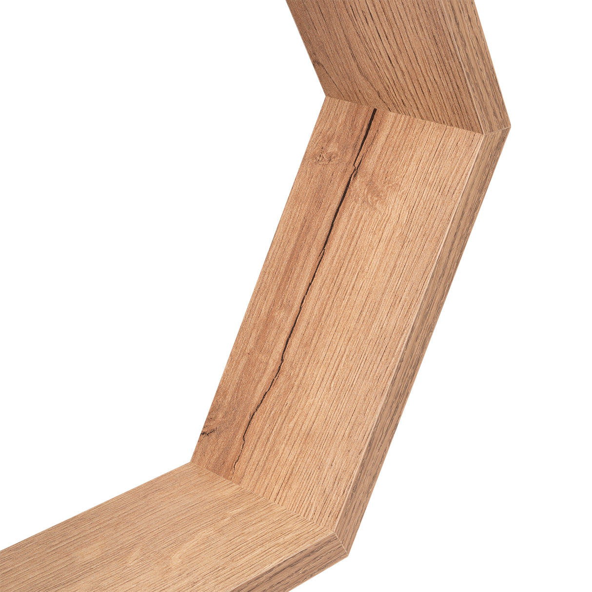 Set de 5 Repisas Grace Cafe Claro Hexagonal Flotantes de Diferentes Medidas - Repisas y Percheros | Bylmo