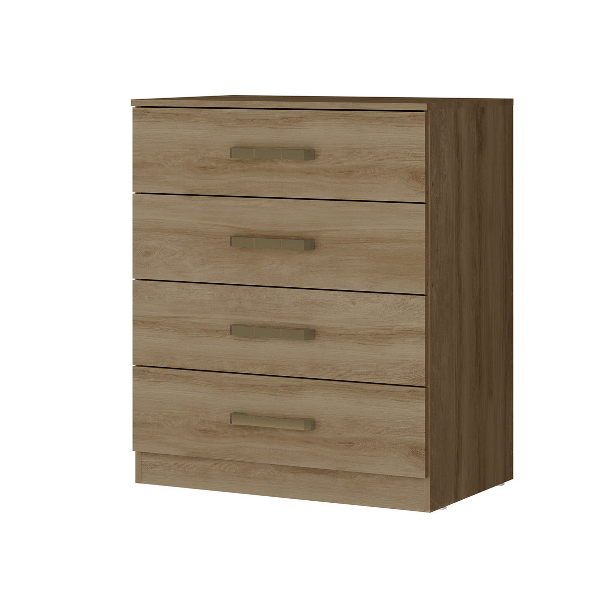 Cajonera Zaraza Noce 60x71cm con Cuatro Cajones - Cajoneras y Comodas | Bylmo