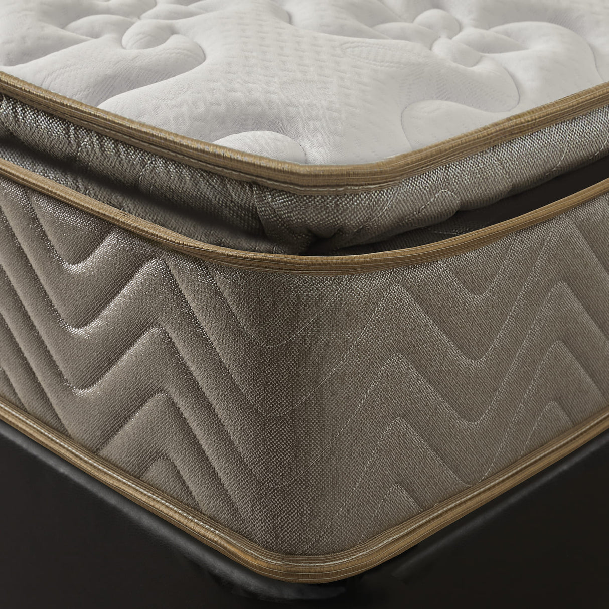 Combo Base Cama y Colchón Litium Pillow Doble 140x190cm Negro Medio Firme Ortopédico - Colchones | Bylmo