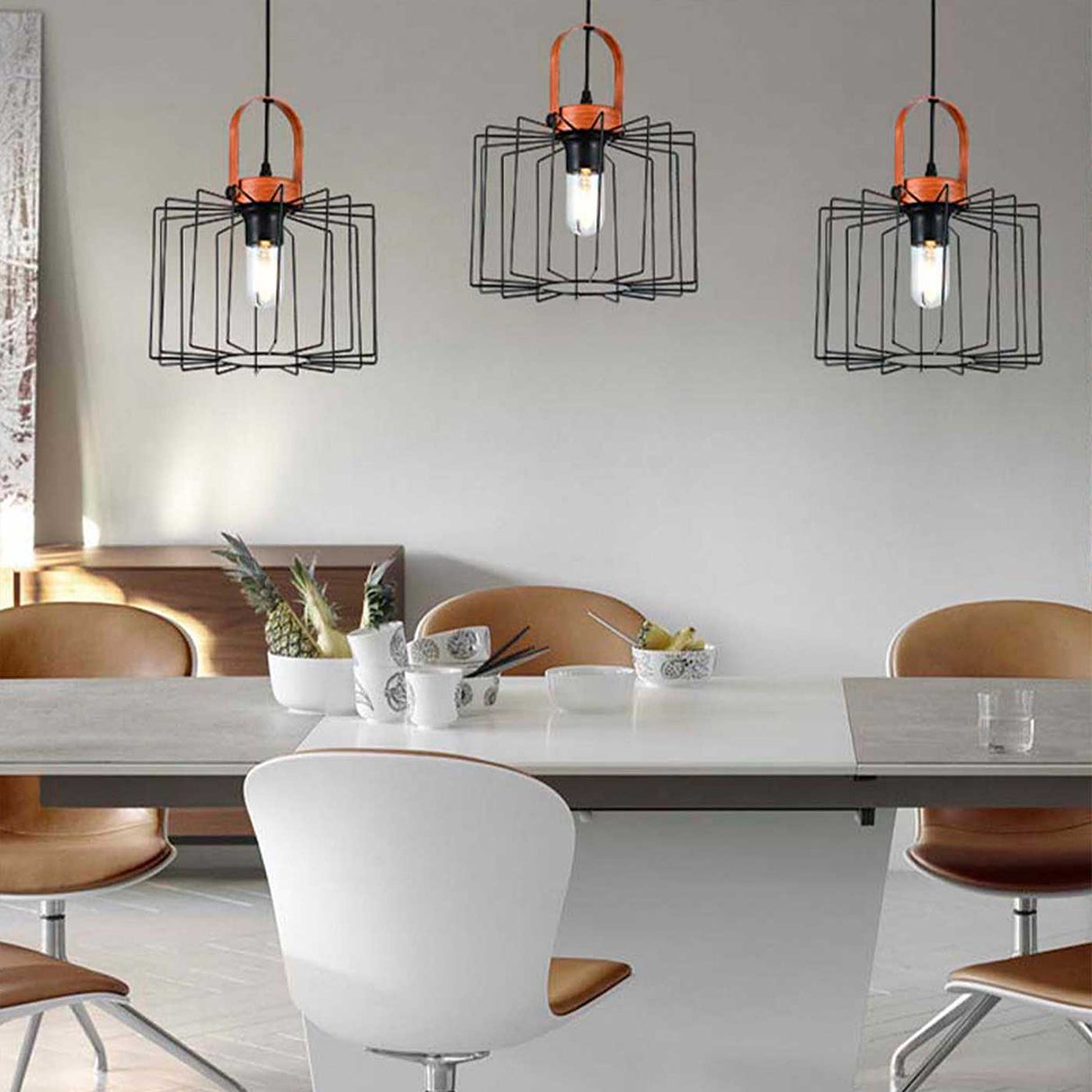 Lámpara Colgante Aymar Negro 25x17cm de Techo con Bombilla - Iluminacion | Bylmo