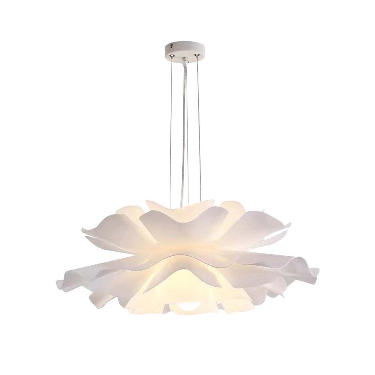 Lámpara Colgante Alessia Blanco 60x60cm de Techo con Bombilla - Iluminacion | Bylmo
