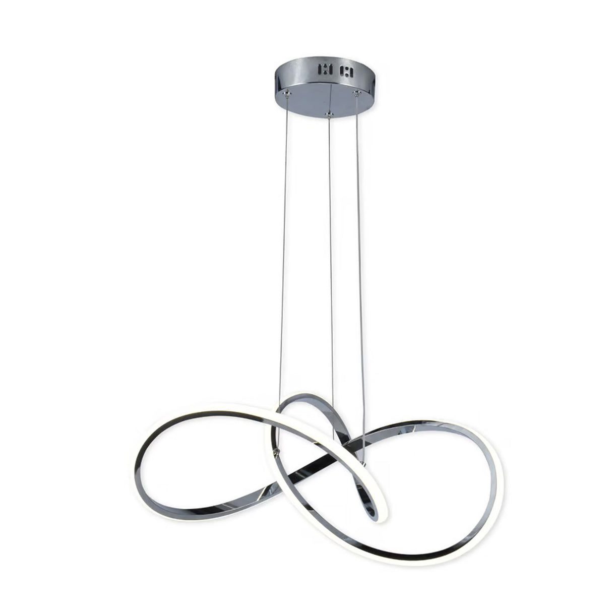 Lámpara Colgante Selene Cromado 40x118cm de Techo sin Bombilla - Iluminacion | Bylmo