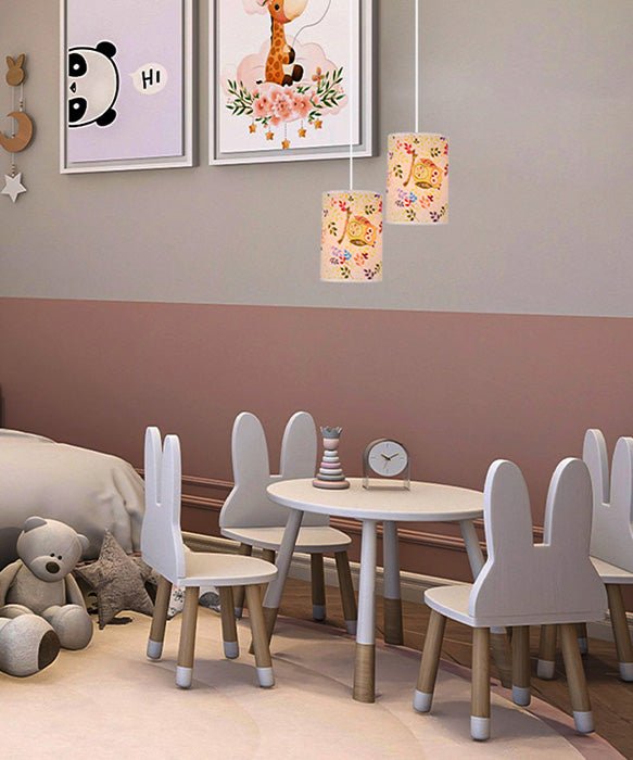 Lámpara Colgante Buho Multicolor 14x120cm de Techo con Bombilla - Iluminacion | Bylmo