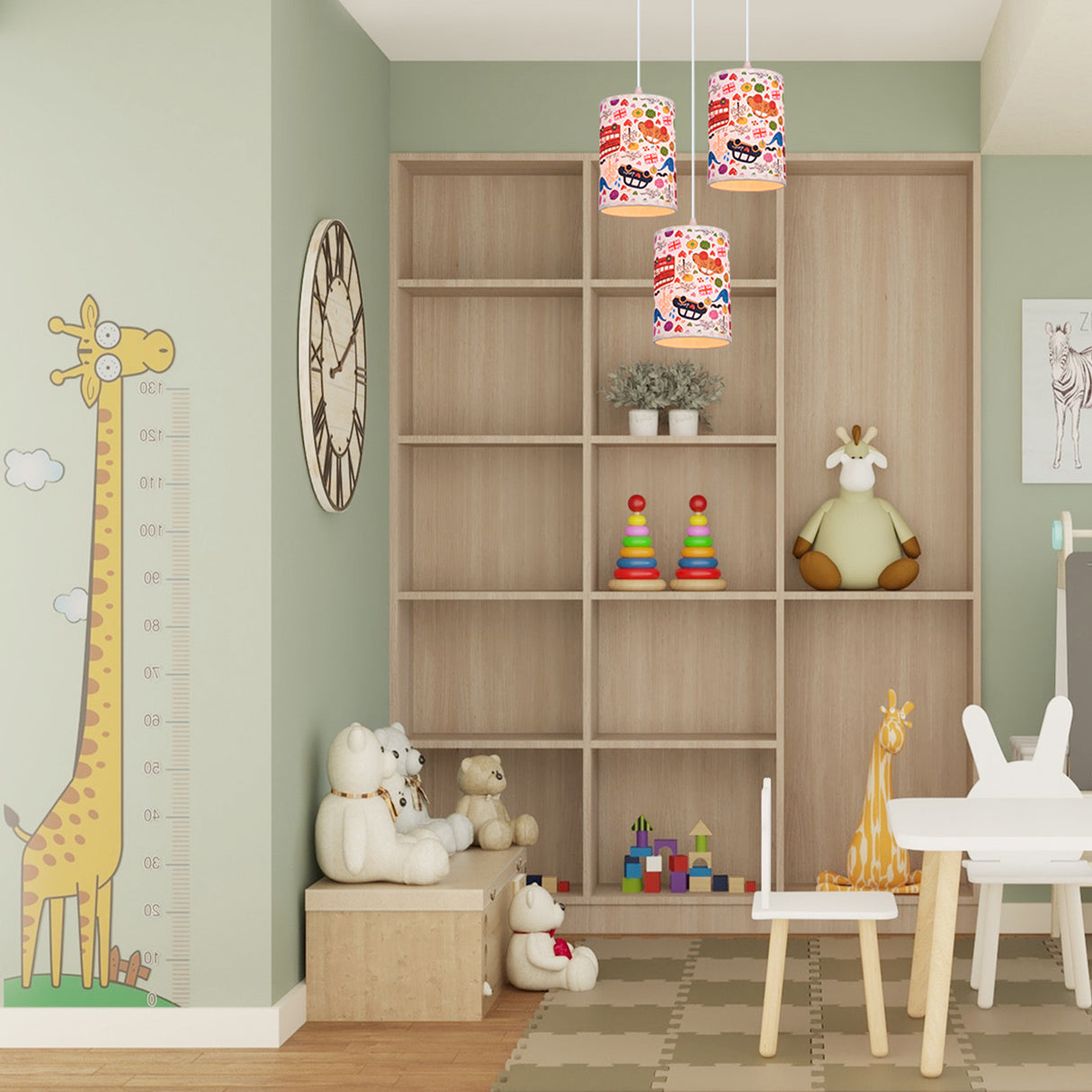 Lámpara Colgante Meteoro Multicolor 14x120cm de Techo con Bombilla - Iluminacion | Bylmo