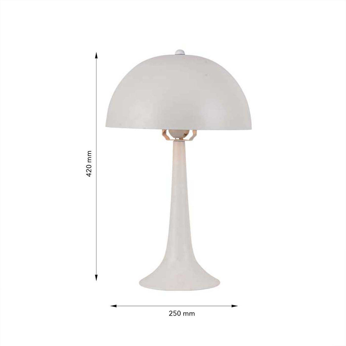 Lámpara de Mesa Ogi Blanco 25x42cm con Bombilla - Iluminacion | Bylmo