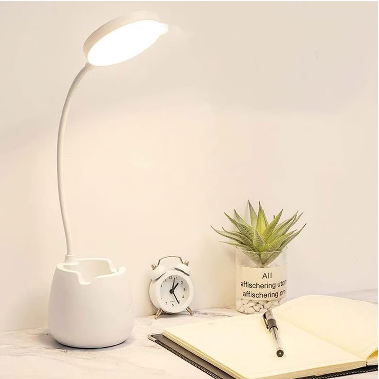Lámpara de Mesa Deka Blanco 10x42cm sin Bombilla - Iluminacion | Bylmo