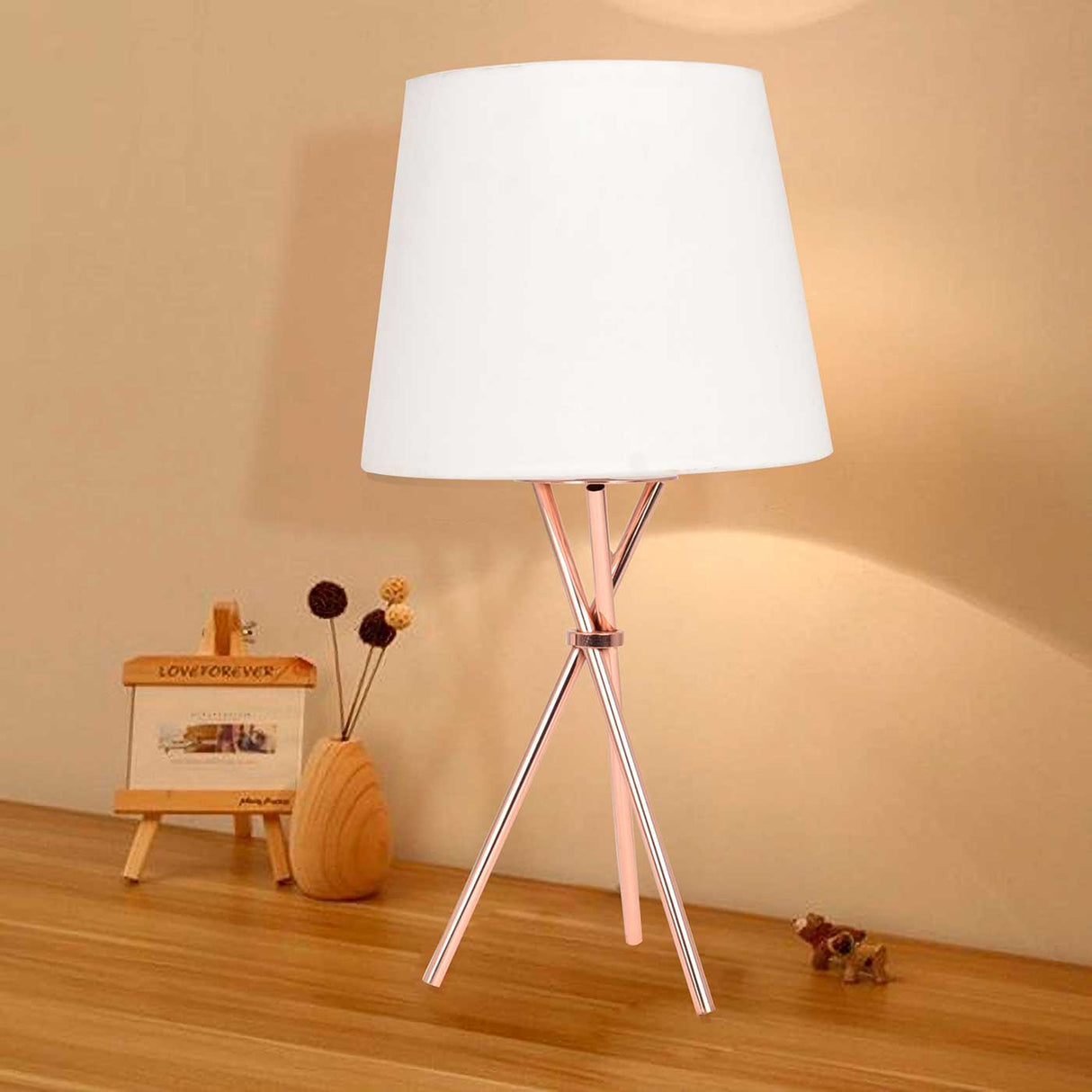 Lámpara de Mesa Yuga Blanco 18x65cm con Bombilla - Iluminacion | Bylmo