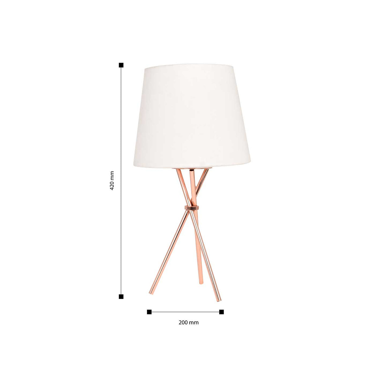 Lámpara de Mesa Yuga Blanco 18x65cm con Bombilla - Iluminacion | Bylmo