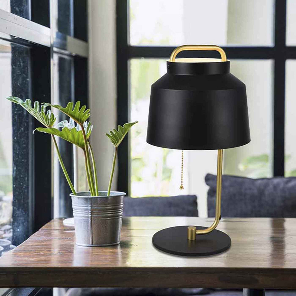Lámpara de Mesa Marie Negro 23x46cm con Bombilla - Iluminacion | Bylmo