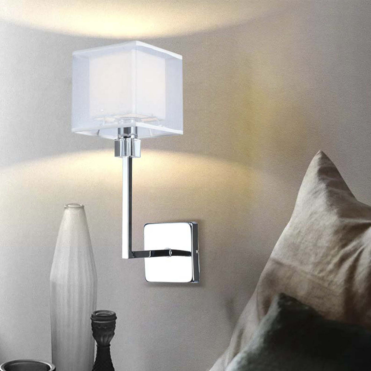 Lámpara de Pared Dafne Gris 13x38cm con Bombilla - Iluminacion | Bylmo