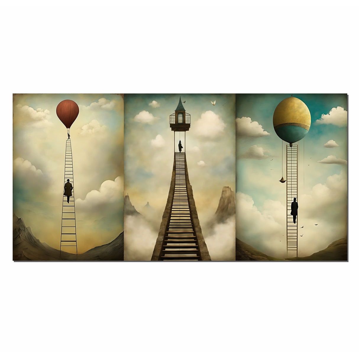 Cuadro de Lienzo El Arte De Ascender 72x36cm Decorativo - Cuadros | Bylmo