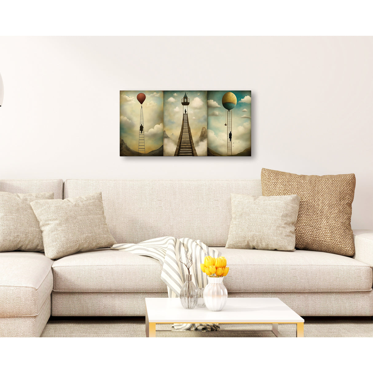 Cuadro de Lienzo El Arte De Ascender 72x36cm Decorativo - Cuadros | Bylmo