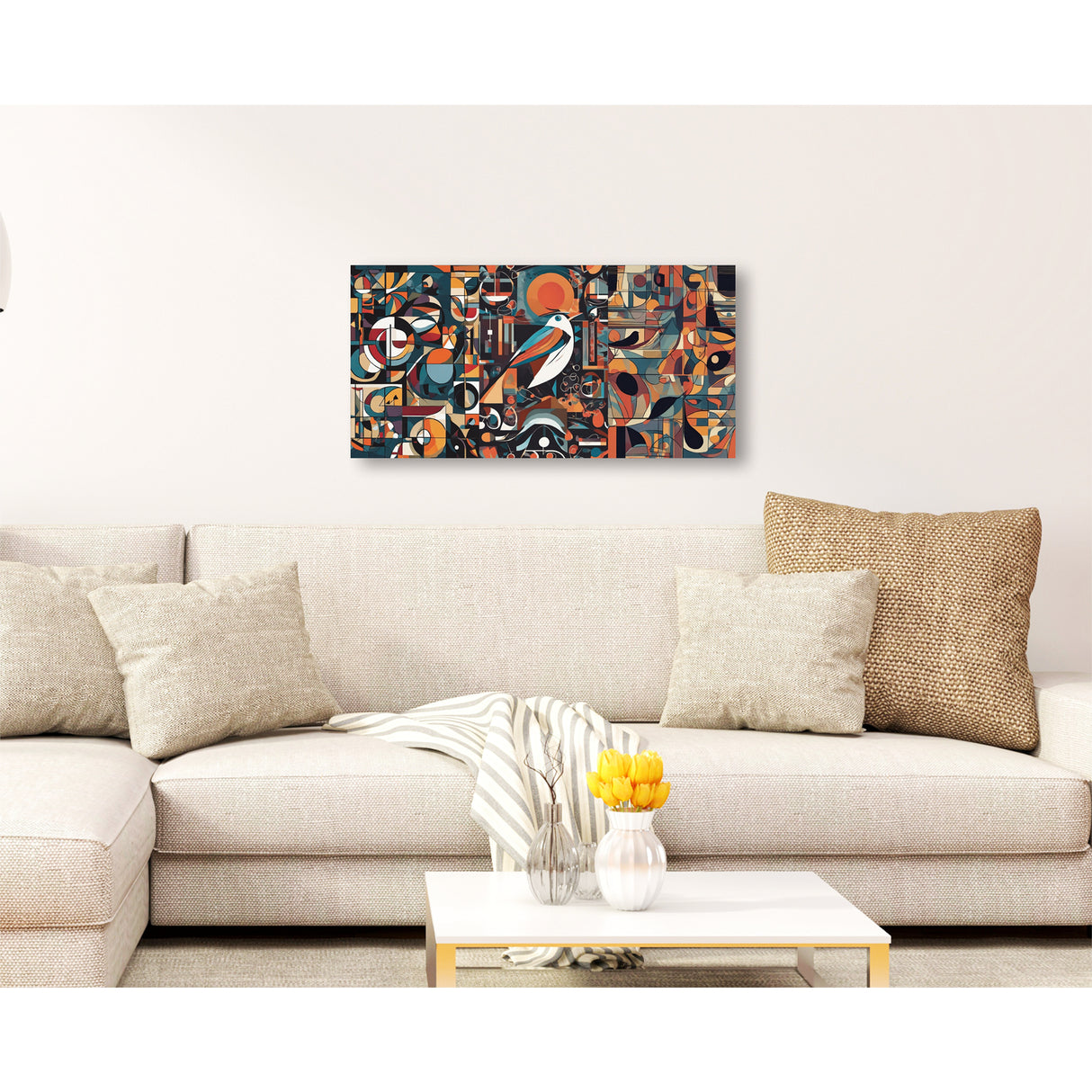 Cuadro de Lienzo Cubismo 72x36cm Decorativo - Cuadros | Bylmo