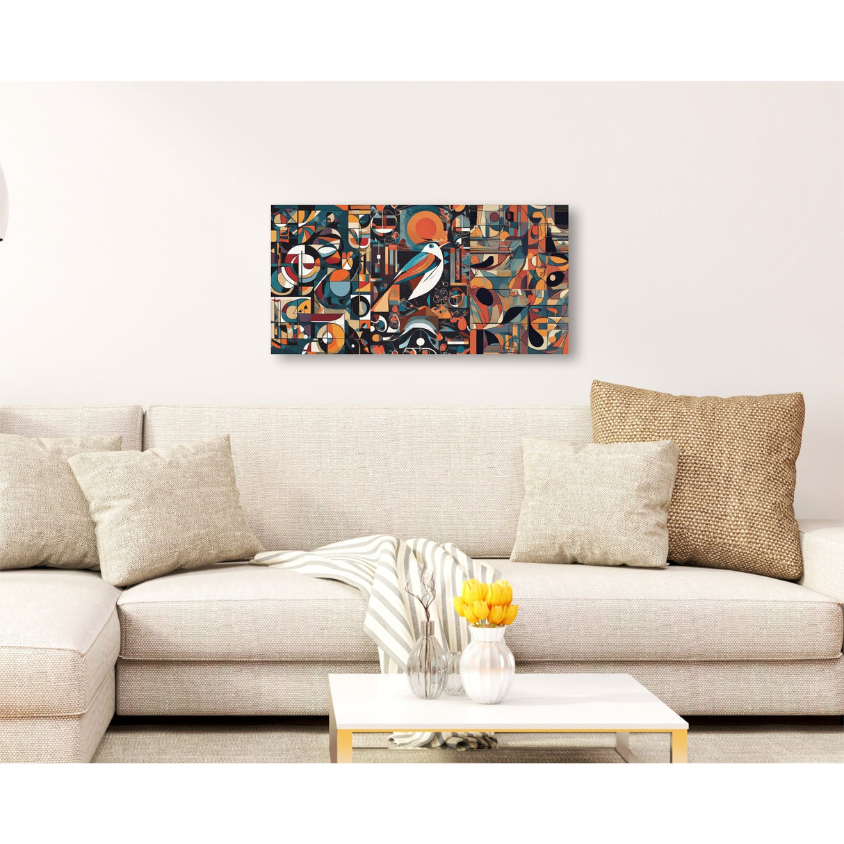 Cuadro de Lienzo Cubismo 72x36cm Decorativo - Cuadros | Bylmo