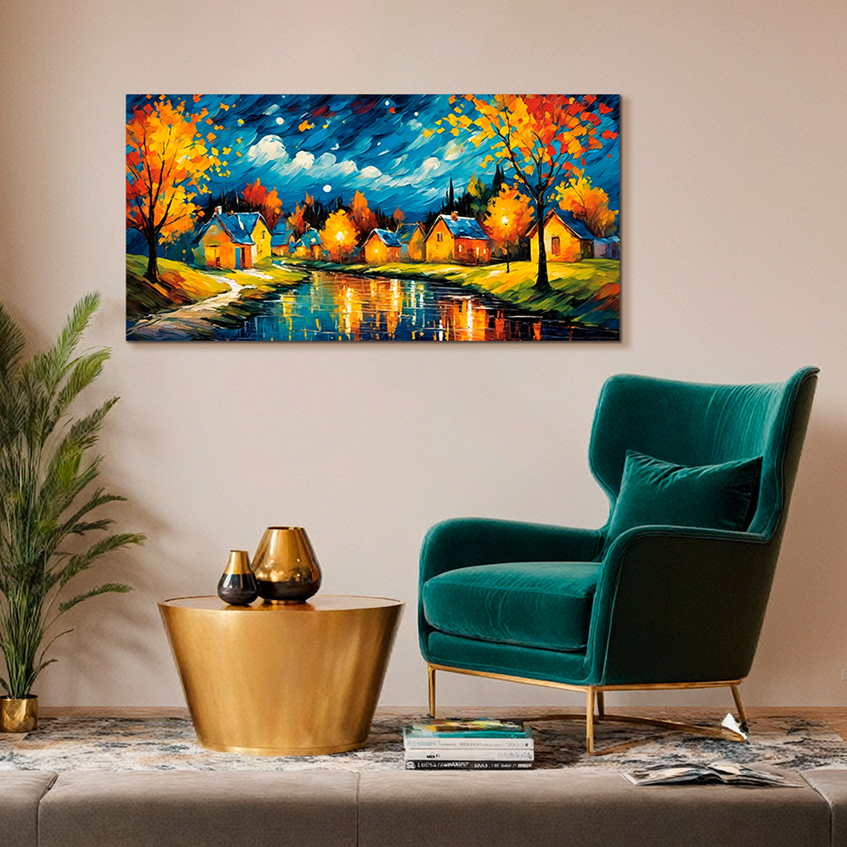 Cuadro de Lienzo Otoño 118x55cm Decorativo - Cuadros | Bylmo