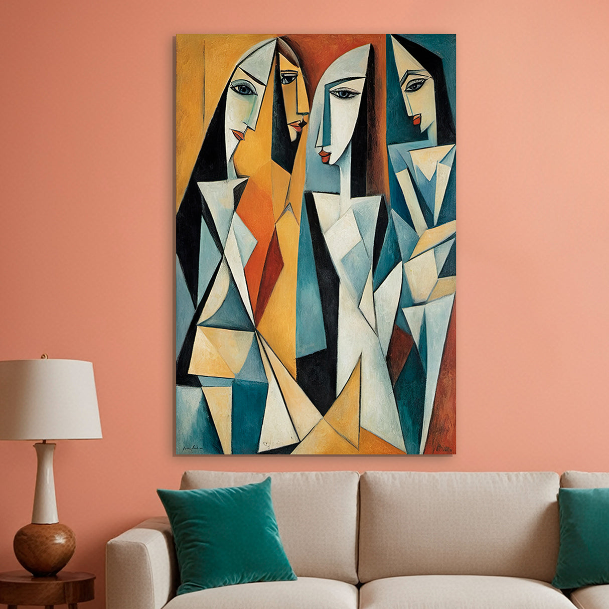 Cuadro de Lienzo Miradas 110x80cm Decorativo - Cuadros | Bylmo