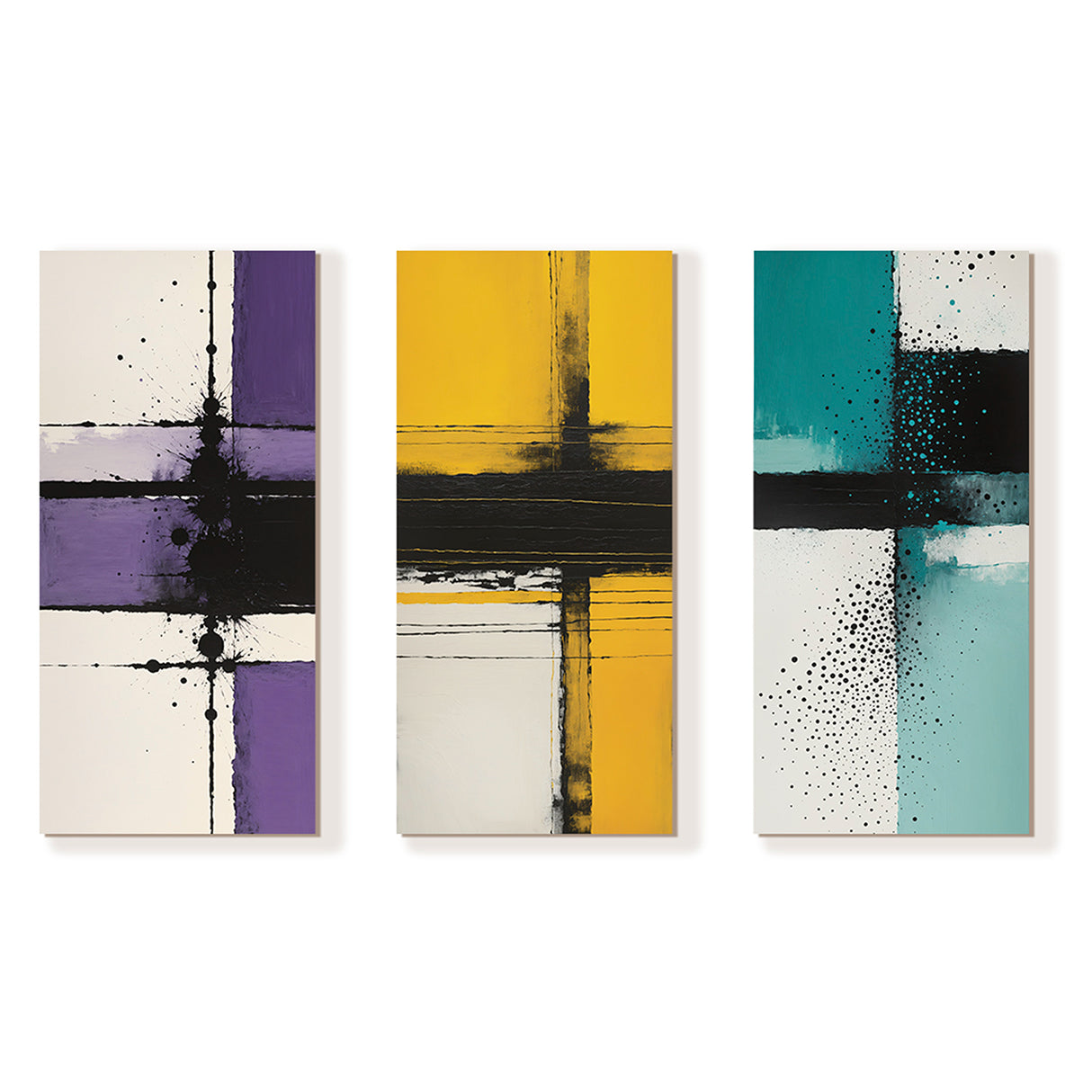 Set 3 Cuadros de Lienzo Decorativos Minimalista 34x72cm - Cuadros | Bylmo