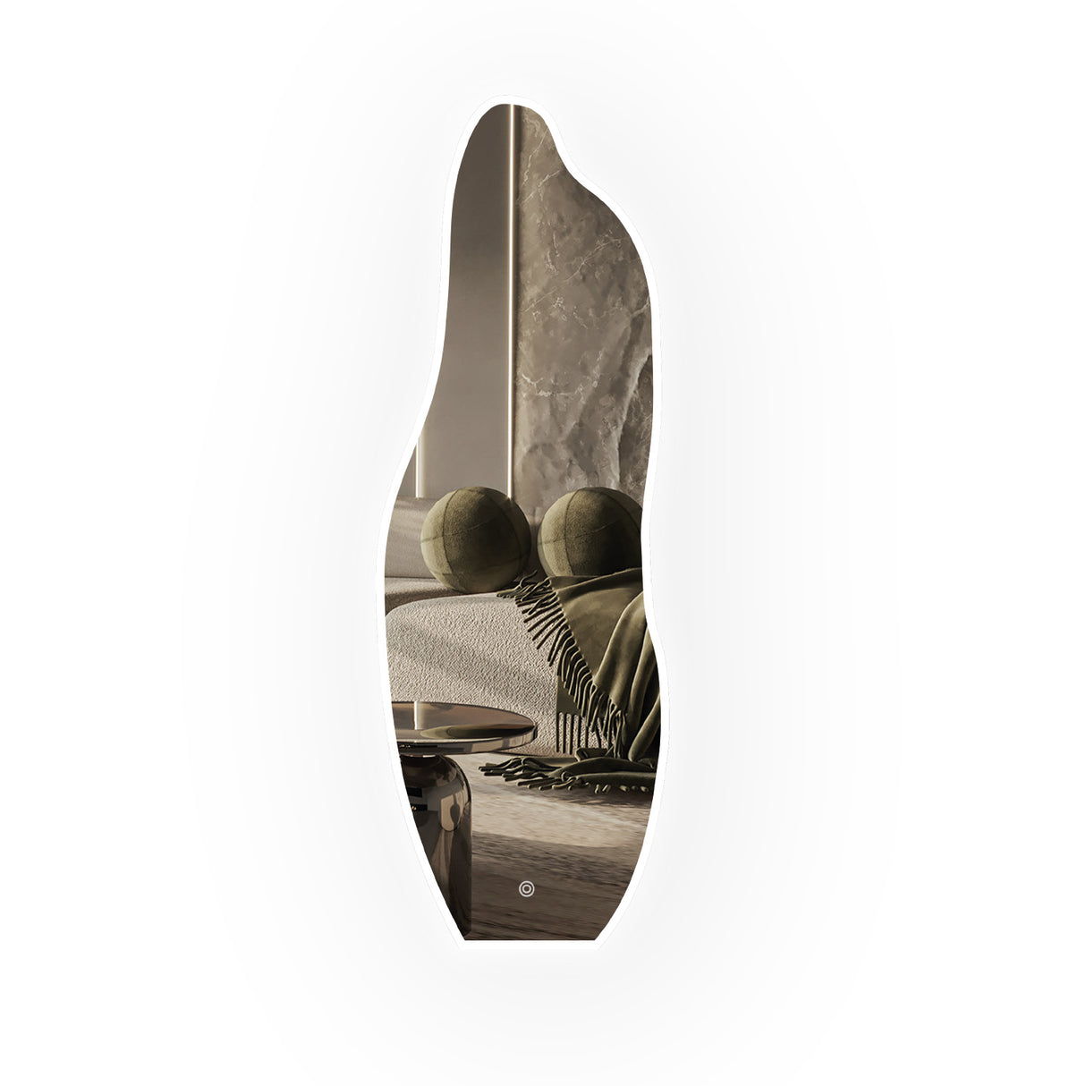 Espejo Led Asimétrico De Pared Moderno 50x150cm Sin Marco - Espejos Decorativos | Bylmo