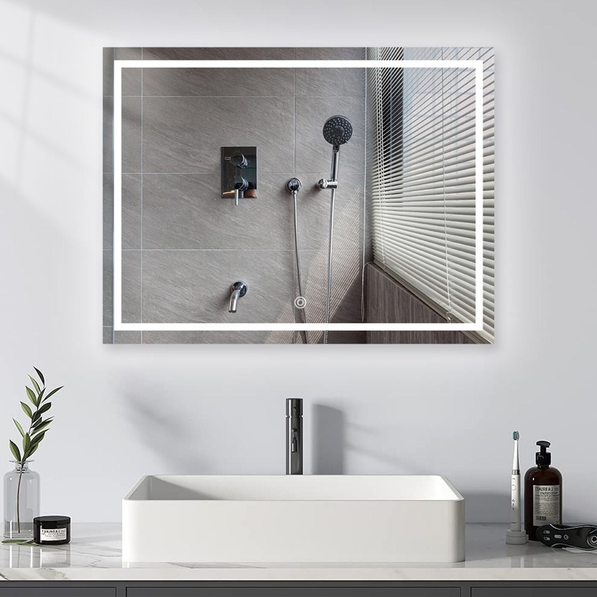 Espejo Led Cuadrado Moderno 60x80cm Sin Marco - Espejos Decorativos | Bylmo