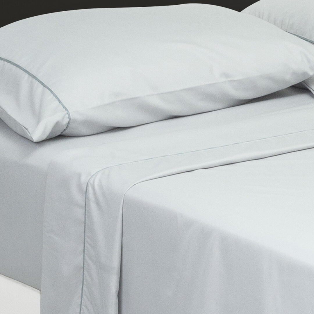 Juego de Sabanas Basic Gris Claro para Cama Semidoble 120 X 190 Cm Fondo Entero - Sabanas | Bylmo