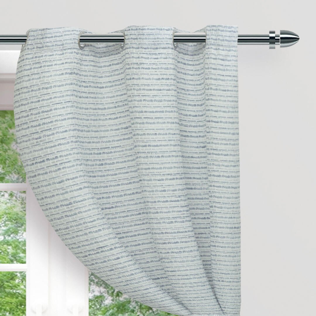 Cortina Lienzo Azul 270x220cm Horizontal Argolla - Cortinas y Persianas | Bylmo