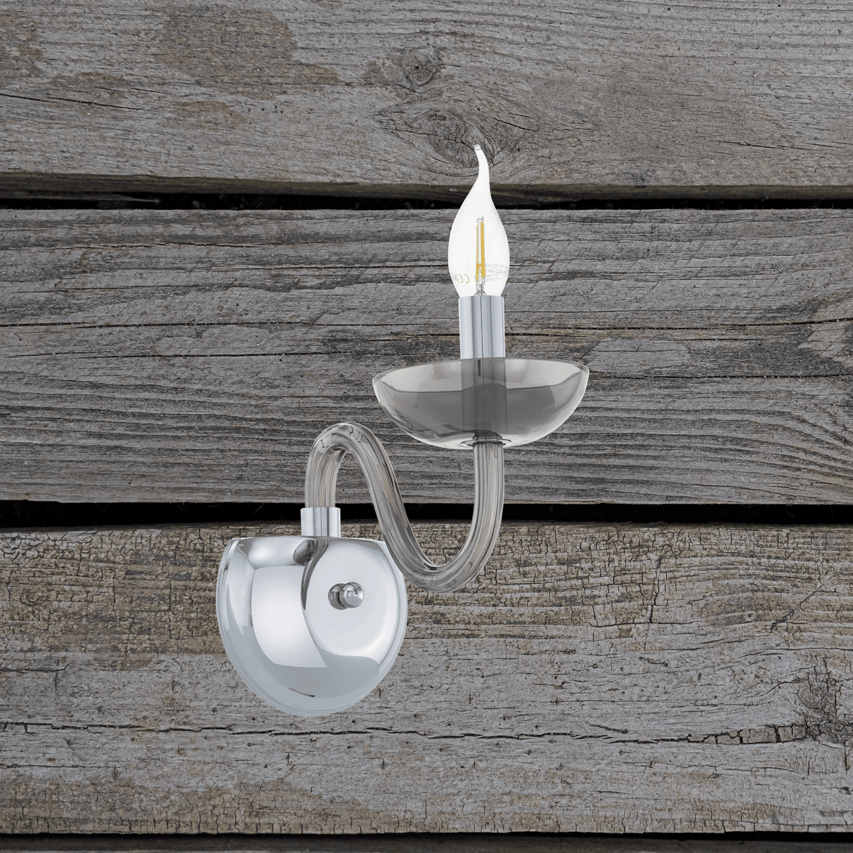 Lámpara de Pared Clásico Gris 1 Luz LED Ajustable 23x12x28cm - Iluminacion | Bylmo