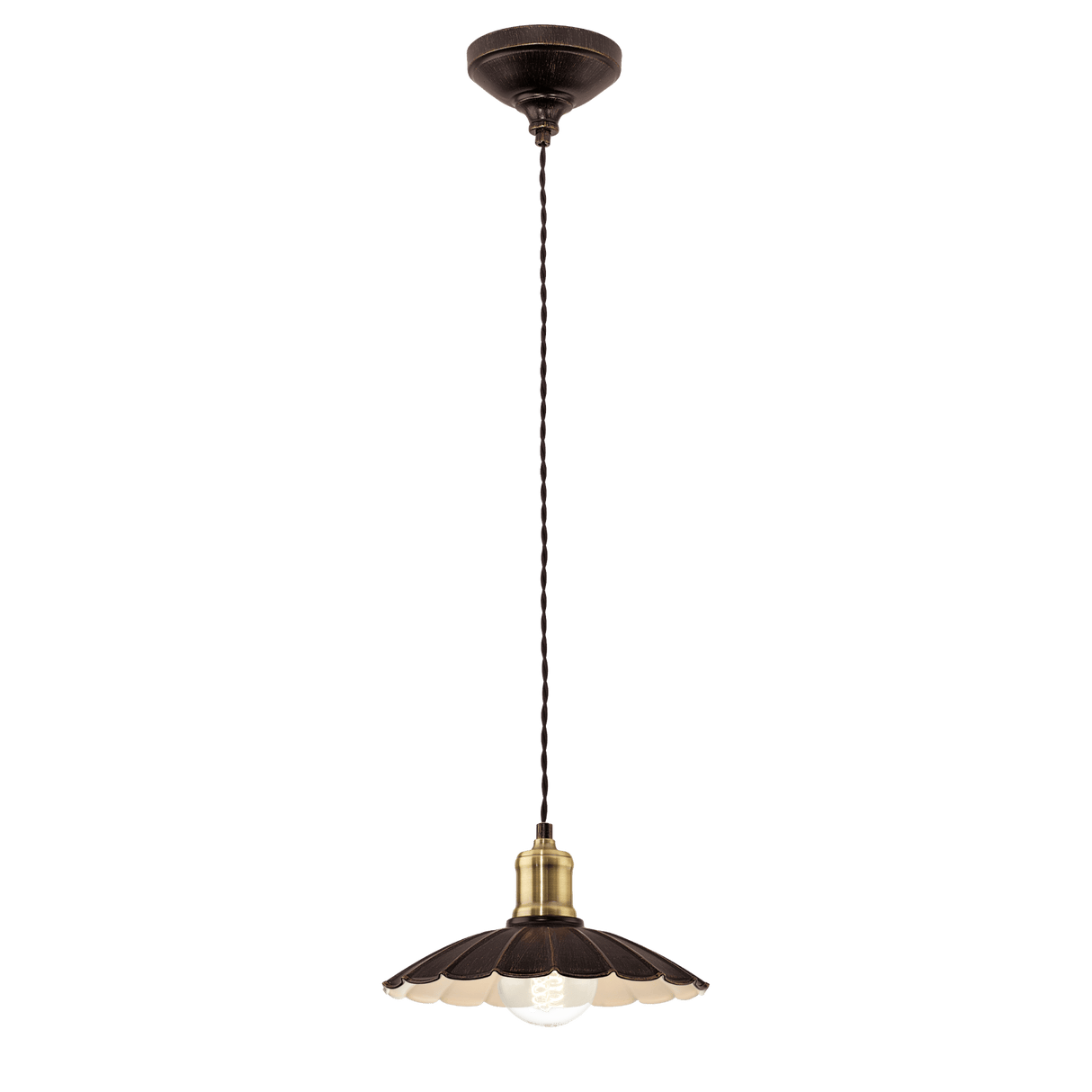 Lámpara Colgante Vintage Negra de Acero Ajustable - Iluminacion | Bylmo