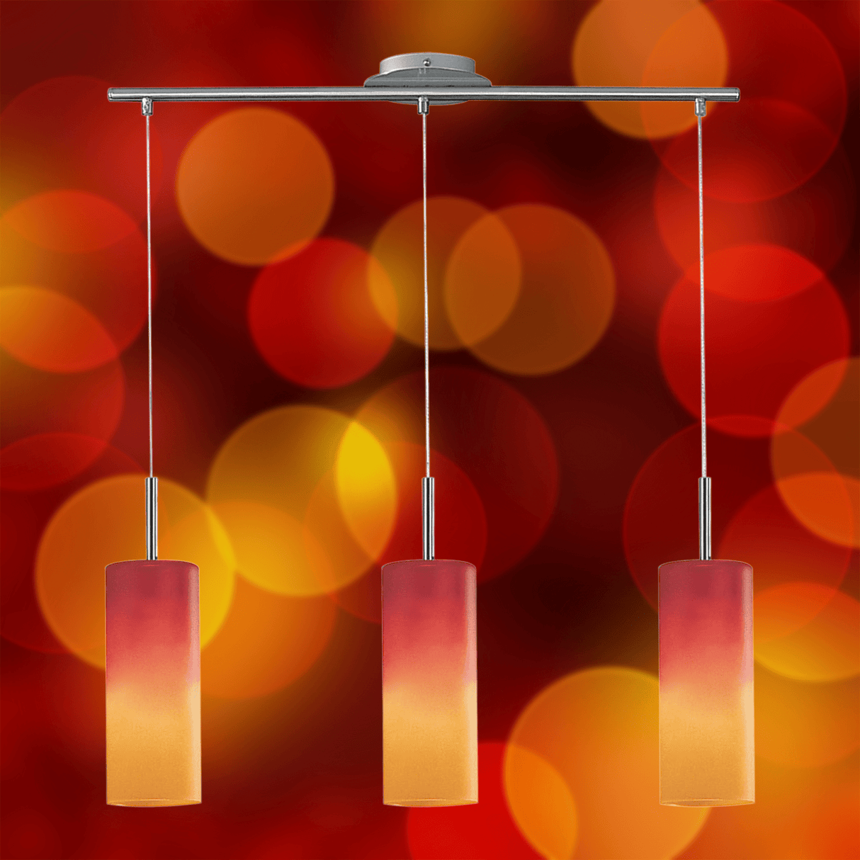 Lámpara Colgante Contemporáneo Rojo 1 Foco 10x72x110cm ACERO Ajustable - Iluminacion | Bylmo