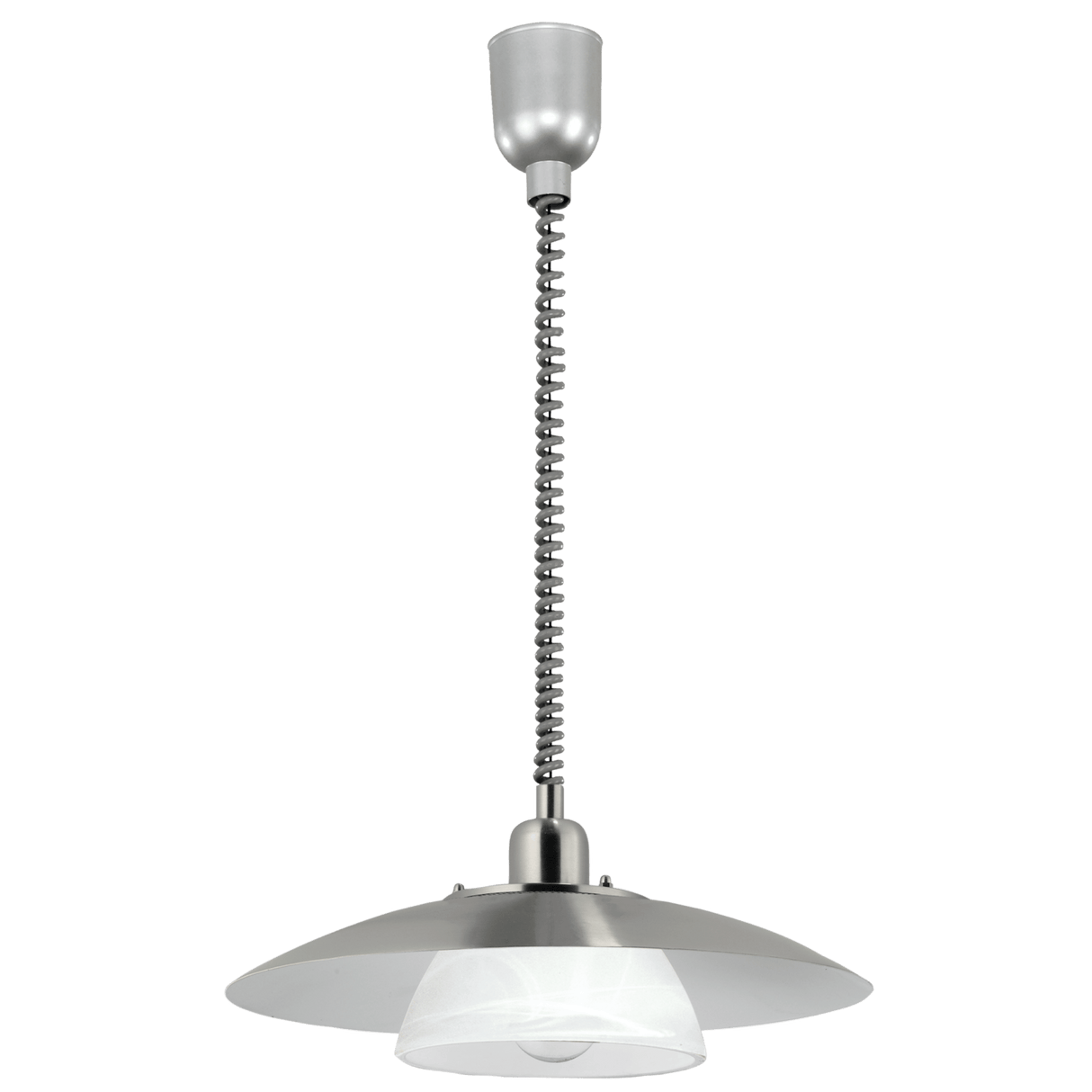 Lámpara Colgante Contemporáneo Gris ACERO Ajustable 1 Lámpara 36x36x110cm - Iluminacion | Bylmo