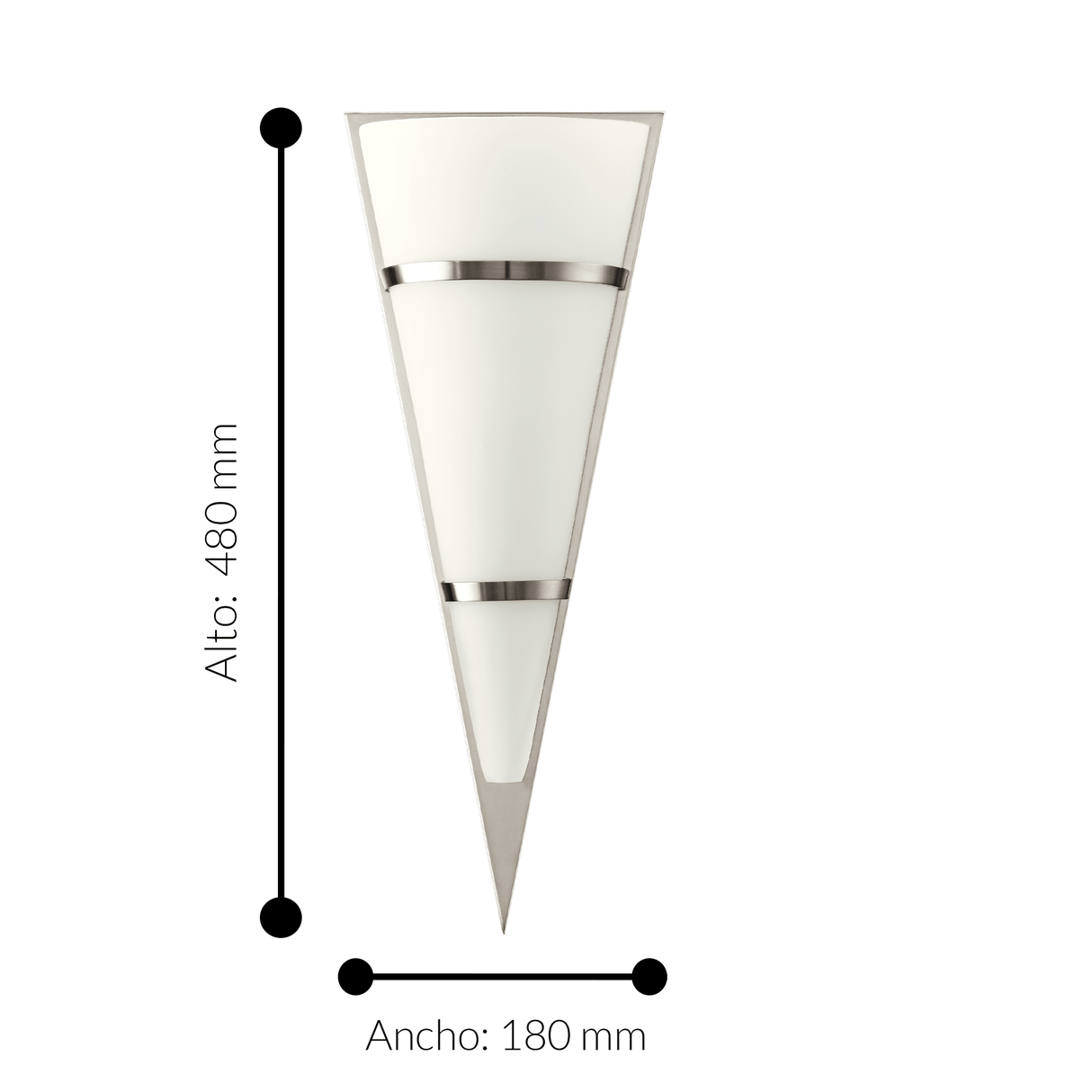 Lámpara de Pared Clásico Gris 1 Luz Ajustable LED 110V - Iluminacion | Bylmo