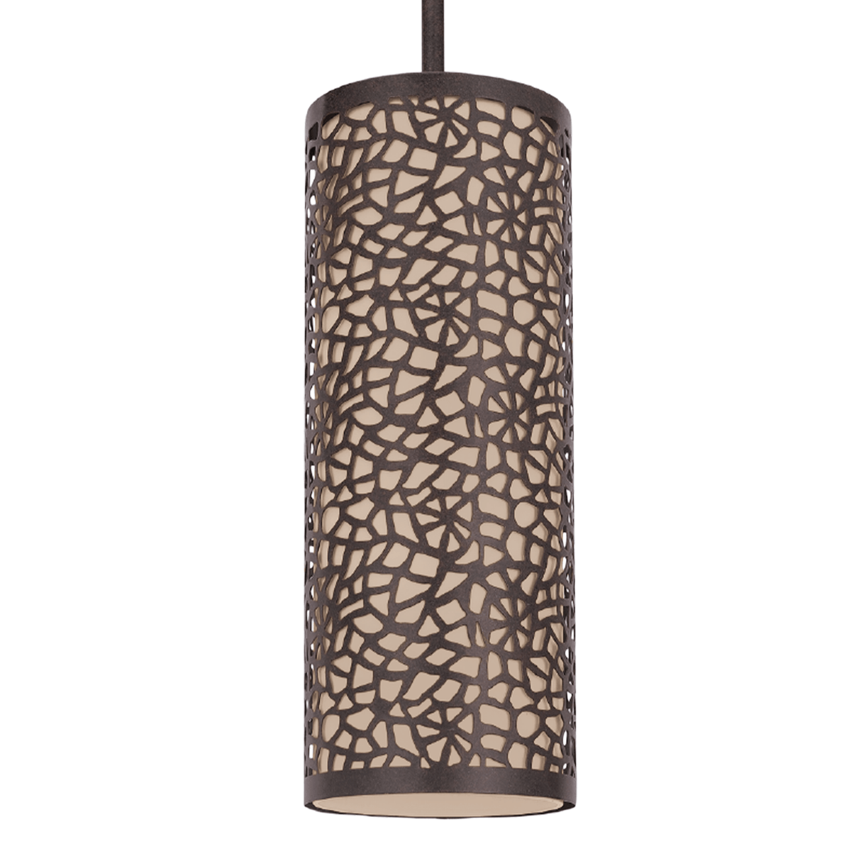 Lámpara Colgante Rústico de Acero 11x11x110cm Café Ajustable - Iluminacion | Bylmo