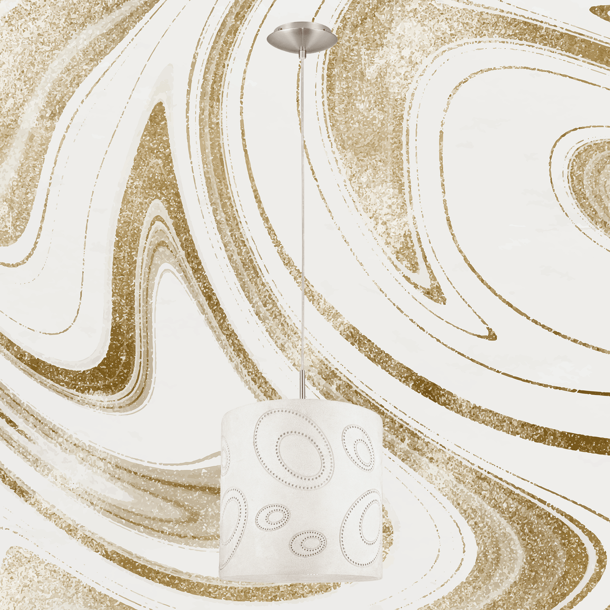 Lámpara Colgante Contemporáneo 1 Luz Beige Ajustable 1100 Lúmens - Iluminacion | Bylmo