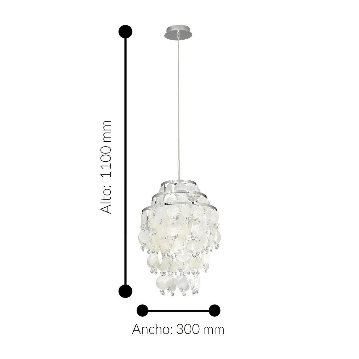 Lámpara Colgante Retro Gris Acero Ajustable 1100 Lúmens - Iluminacion | Bylmo