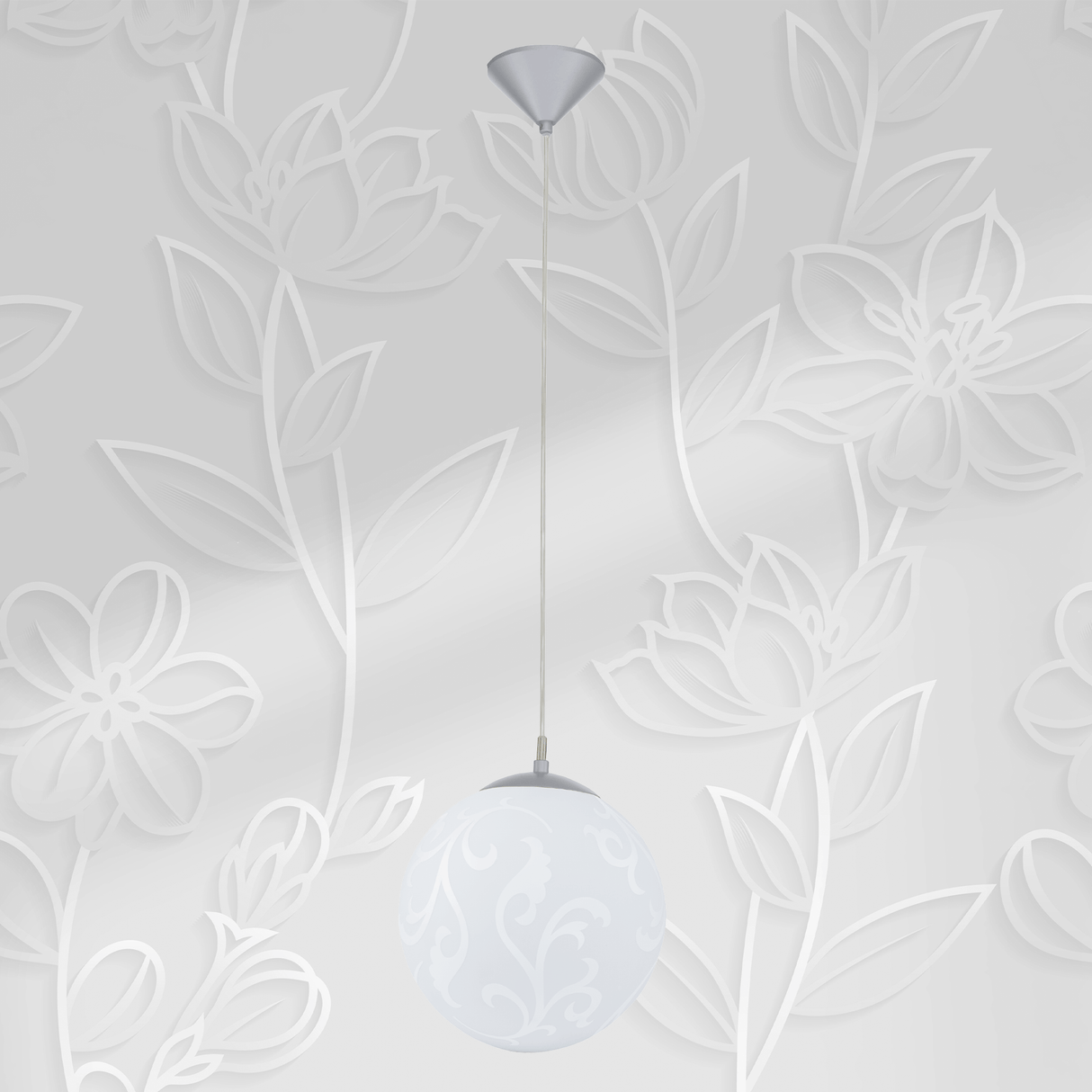 Lámpara Colgante Contemporáneo Gris Acero 1 Luz Ajustable 25x25x110 cm - Iluminacion | Bylmo