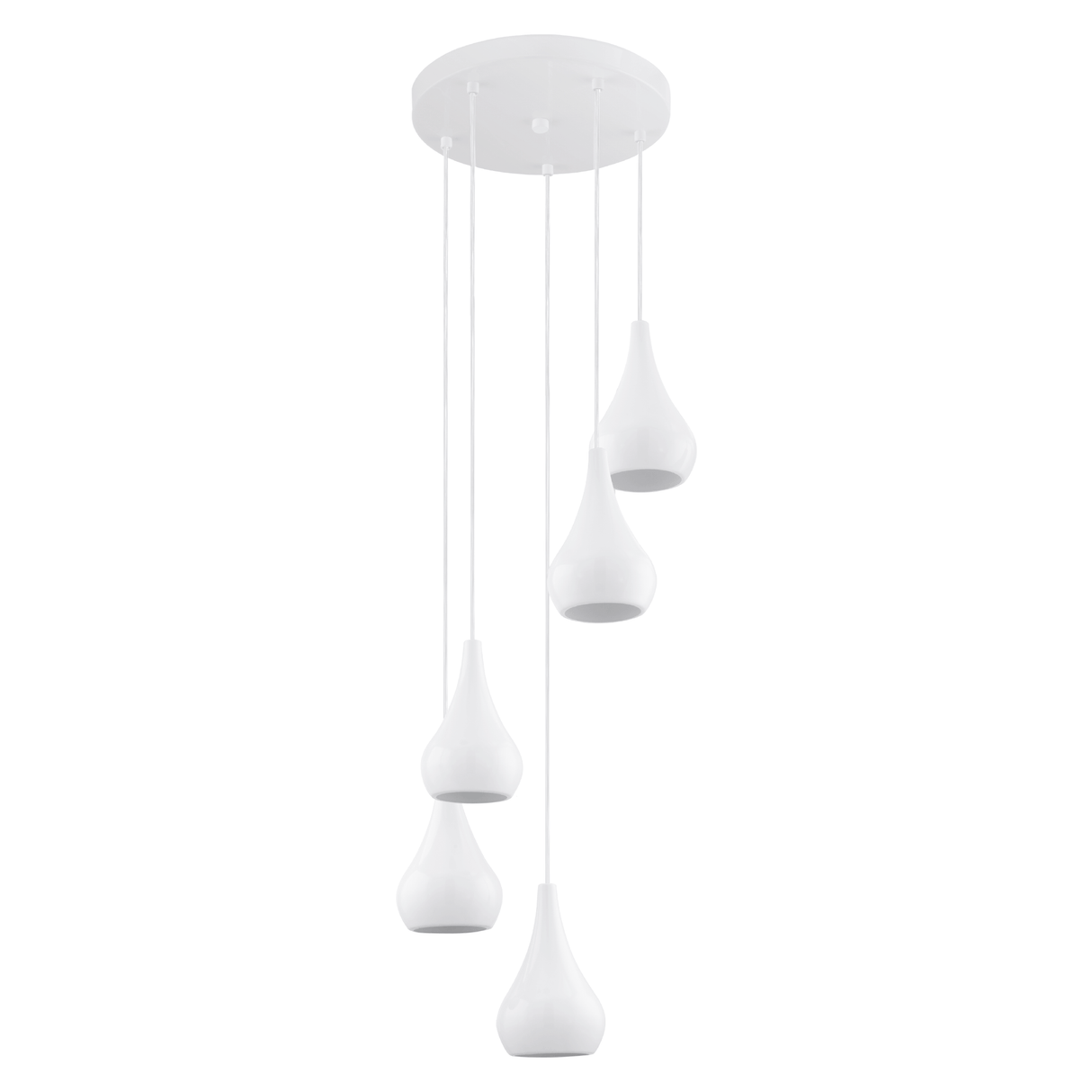 Lámpara Colgante Moderno 35x35x110cm Blanco Ajustable - Iluminacion | Bylmo
