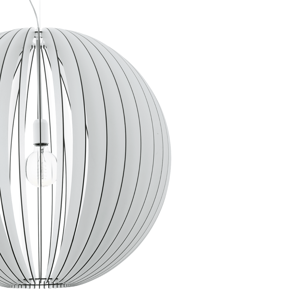 Lámpara Colgante Rústico Blanco 1 Luz Ajustable para Ambiente - Iluminacion | Bylmo