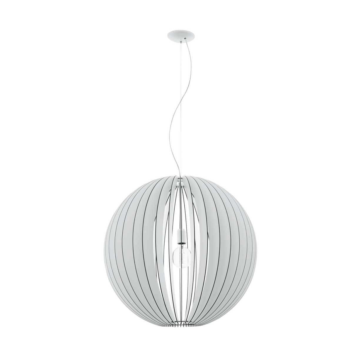 Lámpara Colgante Rústico Blanco 1 Luz Ajustable para Ambiente - Iluminacion | Bylmo