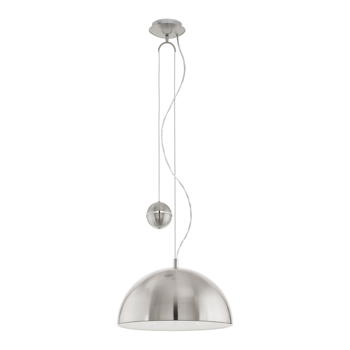 Lámpara Colgante Rústico Gris 38x110cm ACERO Ambiente Ajustable LED - Iluminacion | Bylmo