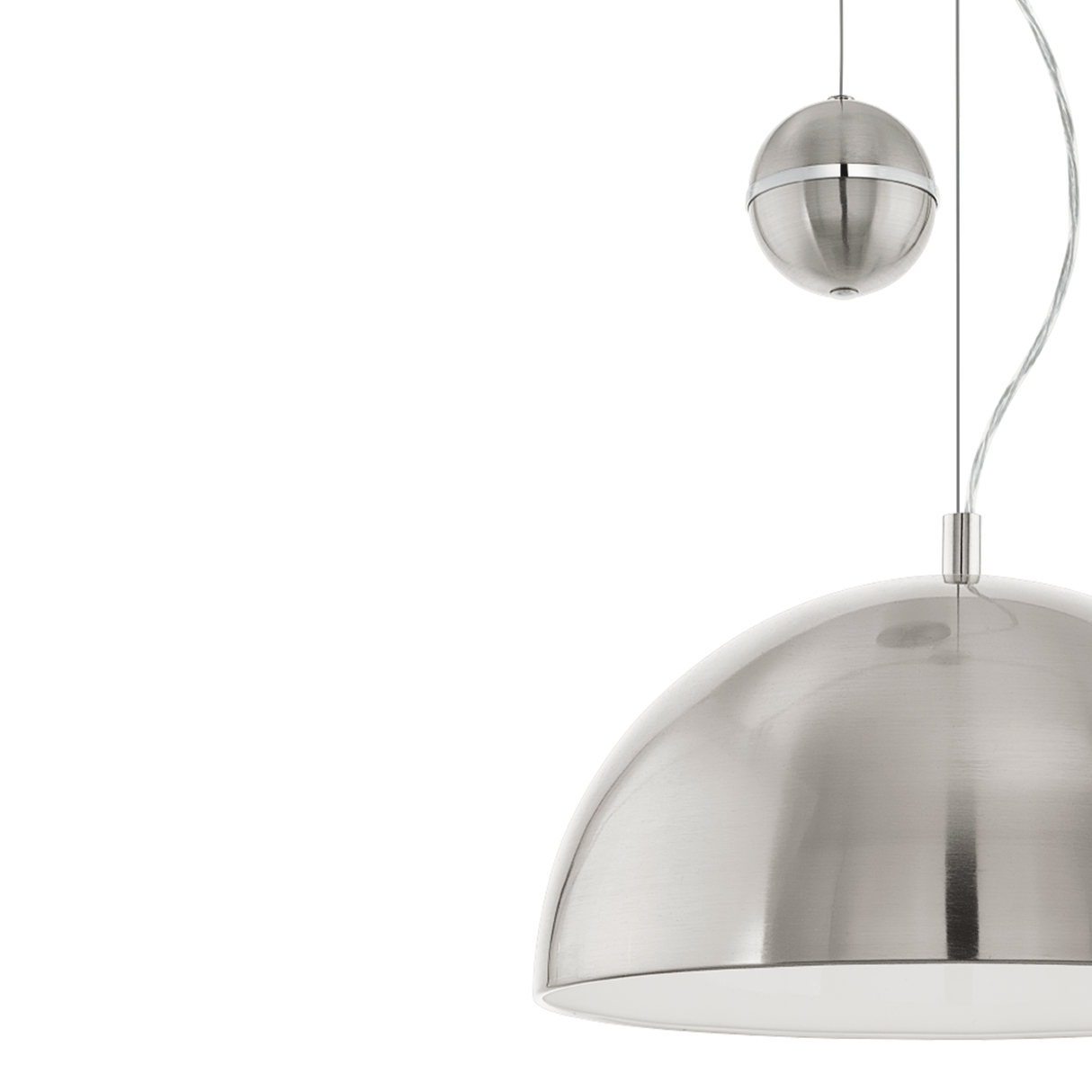 Lámpara Colgante Rústico Gris 38x110cm ACERO Ambiente Ajustable LED - Iluminacion | Bylmo