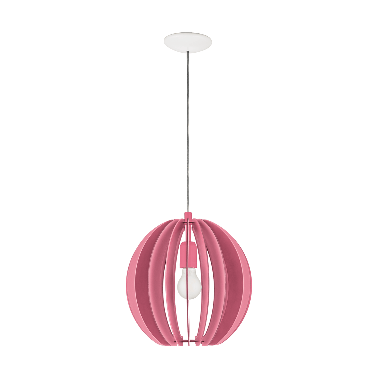 Lámpara Colgante Rústico Rosa 30x30x110 cm Madera Ajustable - Iluminacion | Bylmo