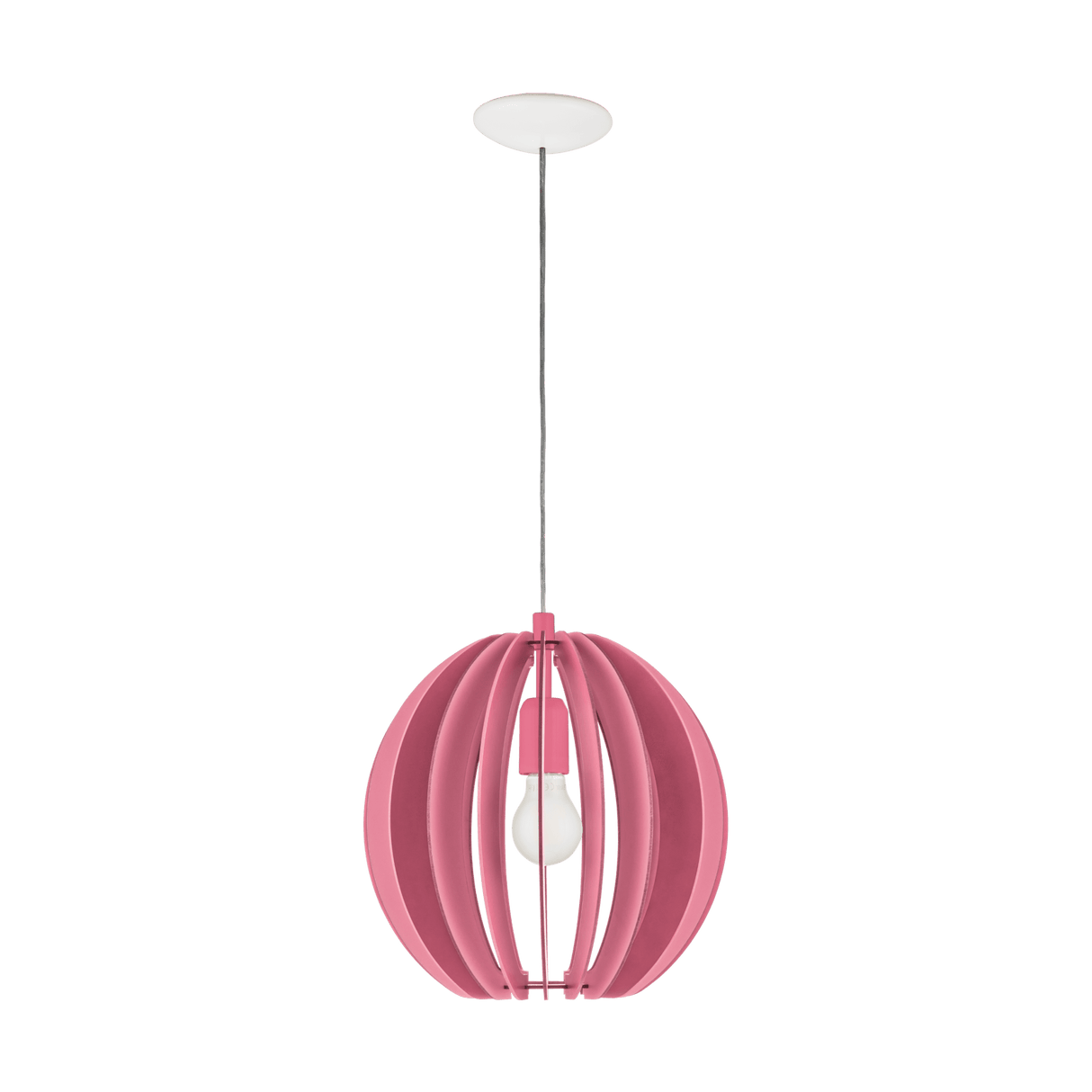 Lámpara Colgante Rústico Rosa 30x30x110 cm Madera Ajustable - Iluminacion | Bylmo