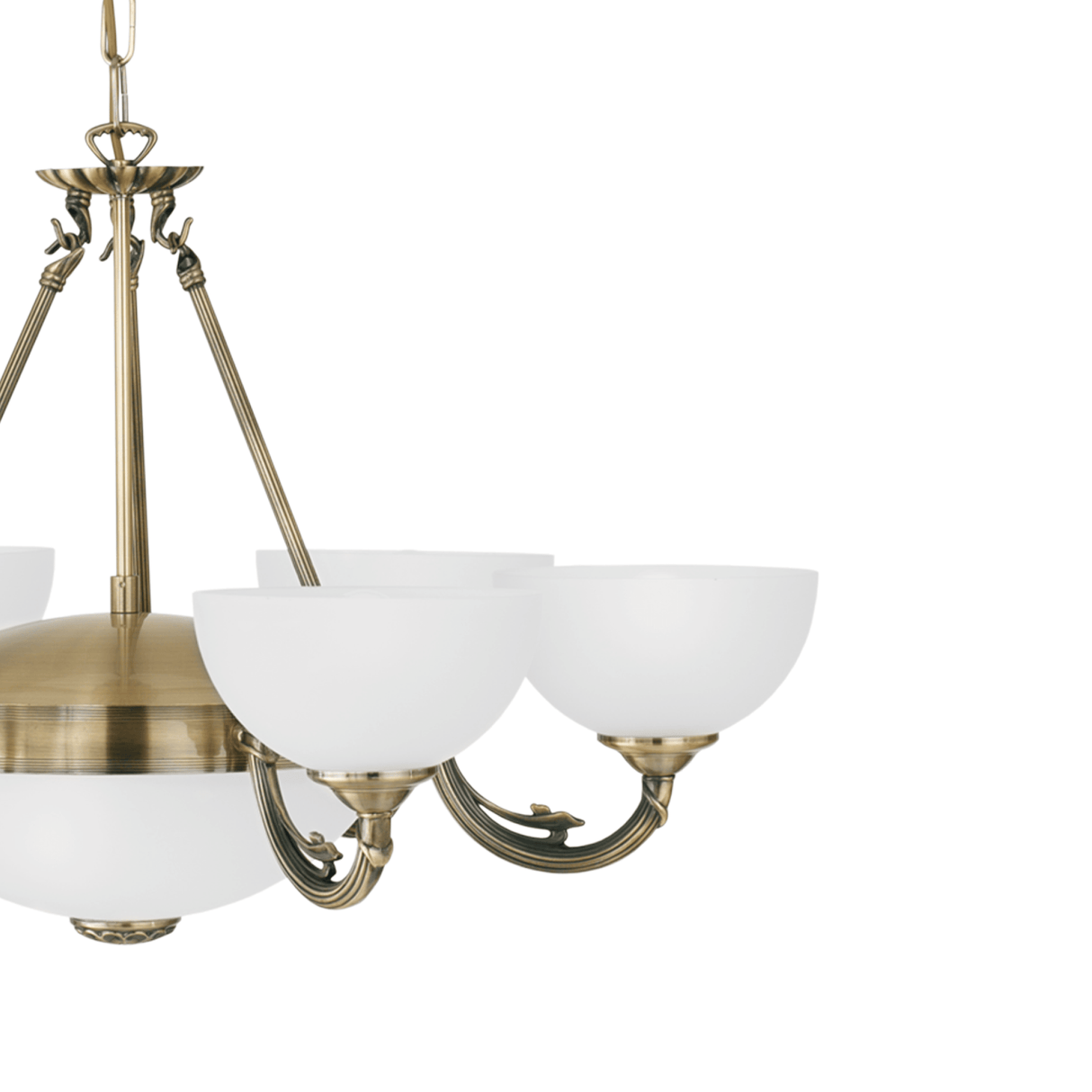 Lámpara Colgante Clásico Dorado 9 luces LED Ajustable 74x74x110 cm - Iluminacion | Bylmo