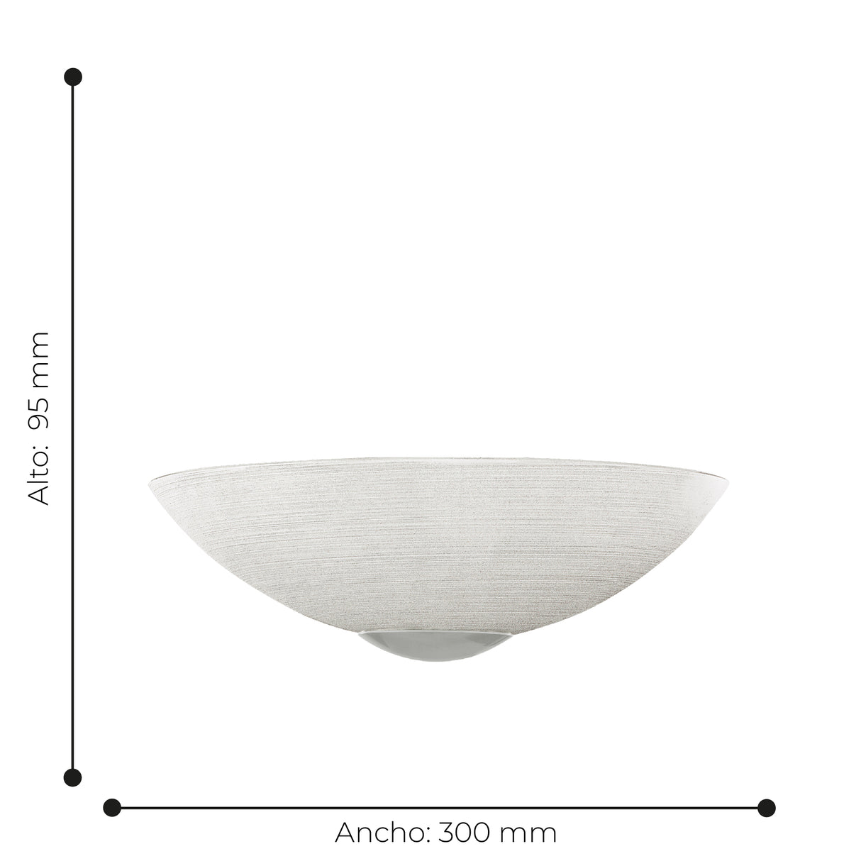 Lámpara de Pared Contemporáneo Gris 30x15x9cm Acero LED 1100 Lúmenes - Iluminacion | Bylmo