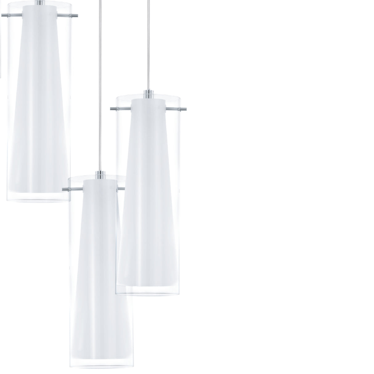 Lámpara Colgante Moderno Gris Acero 50x50x150cm Ambiente Ajustable - Iluminacion | Bylmo