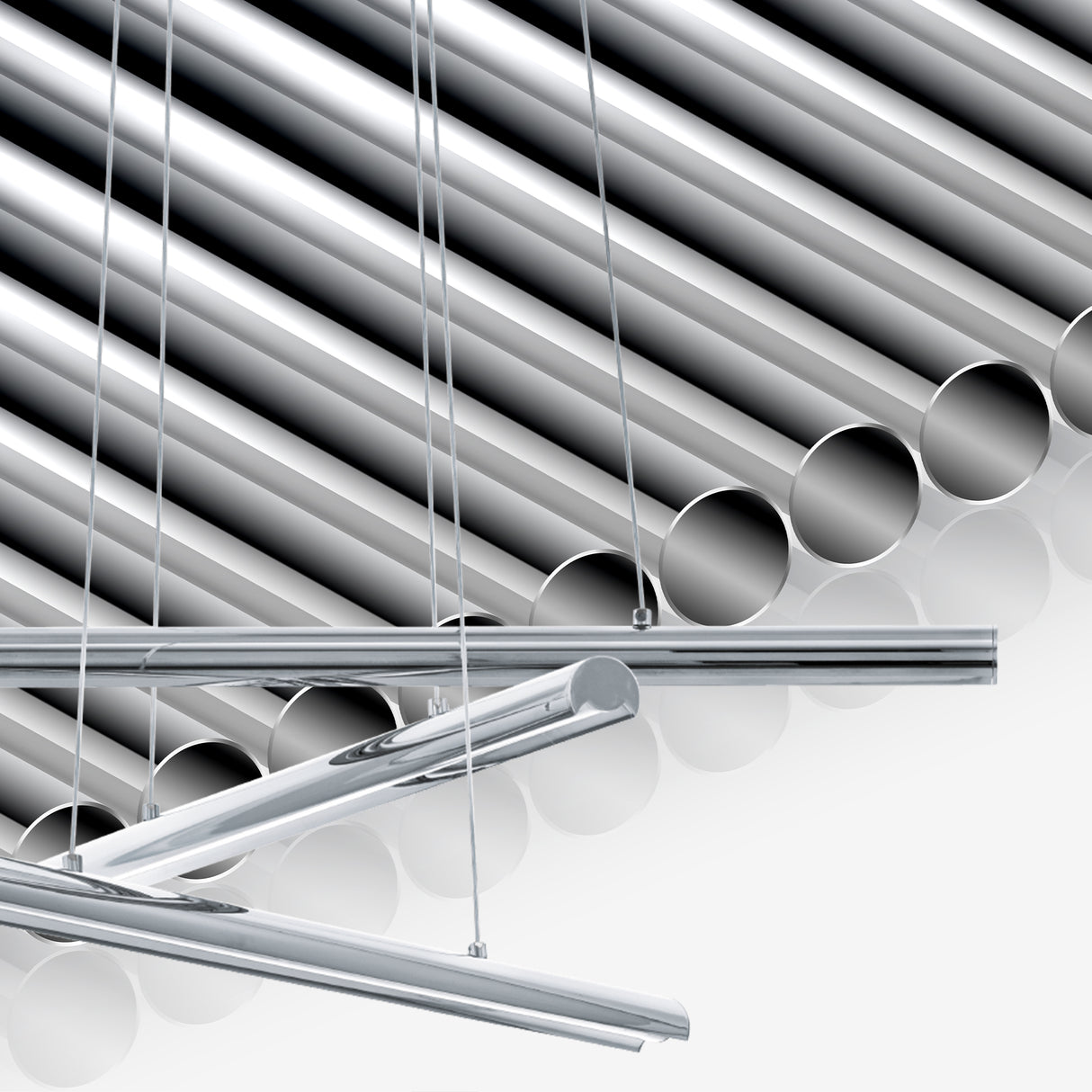 Lámpara Colgante Moderno Gris Acero 3 Luces Ajustable - Iluminacion | Bylmo