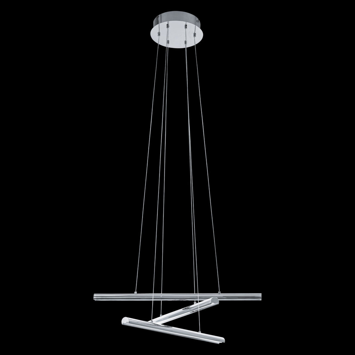 Lámpara Colgante Moderno Gris Acero 3 Luces Ajustable - Iluminacion | Bylmo