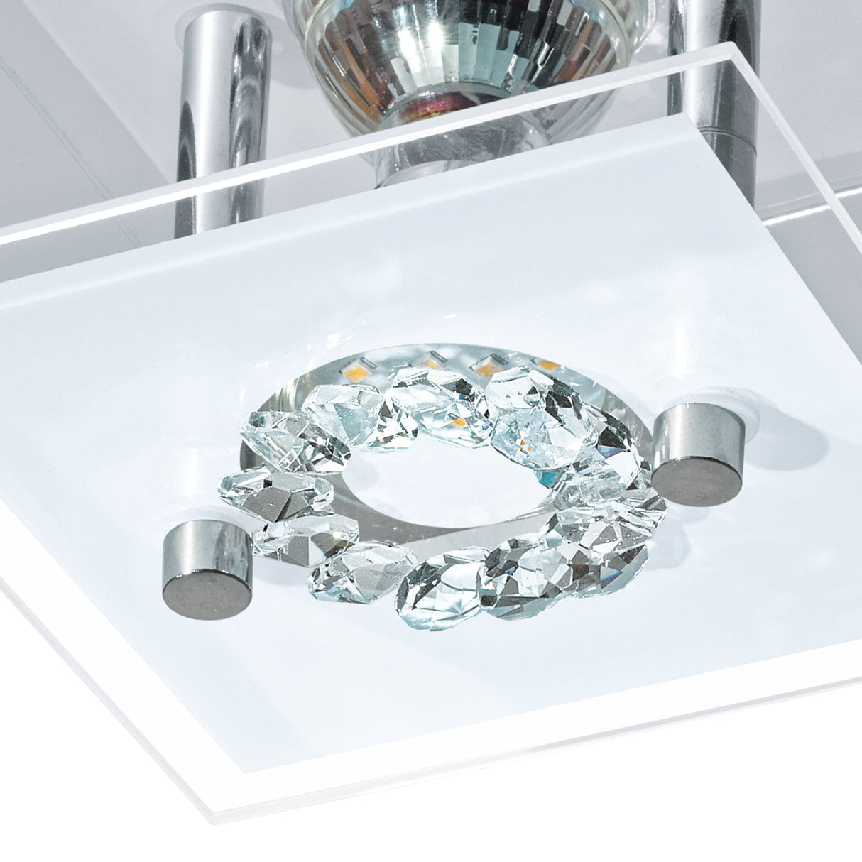 Lámpara Moderno Gris Acero 1 Luz 13x13x8 cm Diseño Único LED 450 Lúmenes - Iluminacion | Bylmo