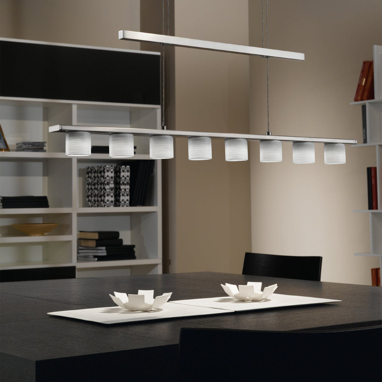 Lámpara Colgante Contemporáneo Gris Acero Ajustable 12x90x140cm - Iluminacion | Bylmo