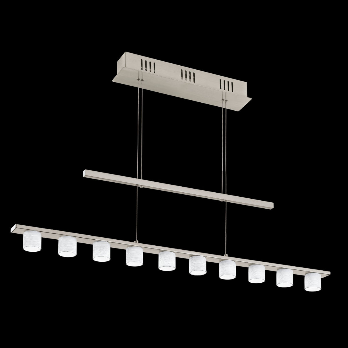 Lámpara Colgante Contemporáneo Gris Acero Ajustable 12x90x140cm - Iluminacion | Bylmo