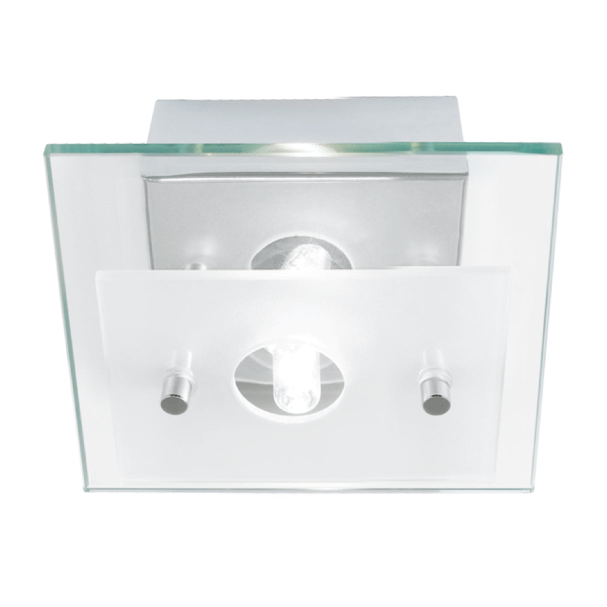 Lámpara Contemporáneo Gris Acero 12x12x7cm Ambiente LED 1 Luz - Iluminacion | Bylmo